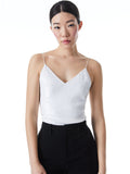 DELRAY EMBELLISHED TANK - OFF WHITE