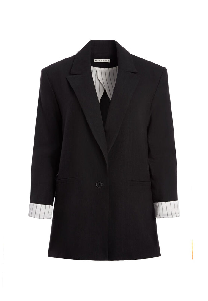 DENNY BOYFRIEND BLAZER - BLACK