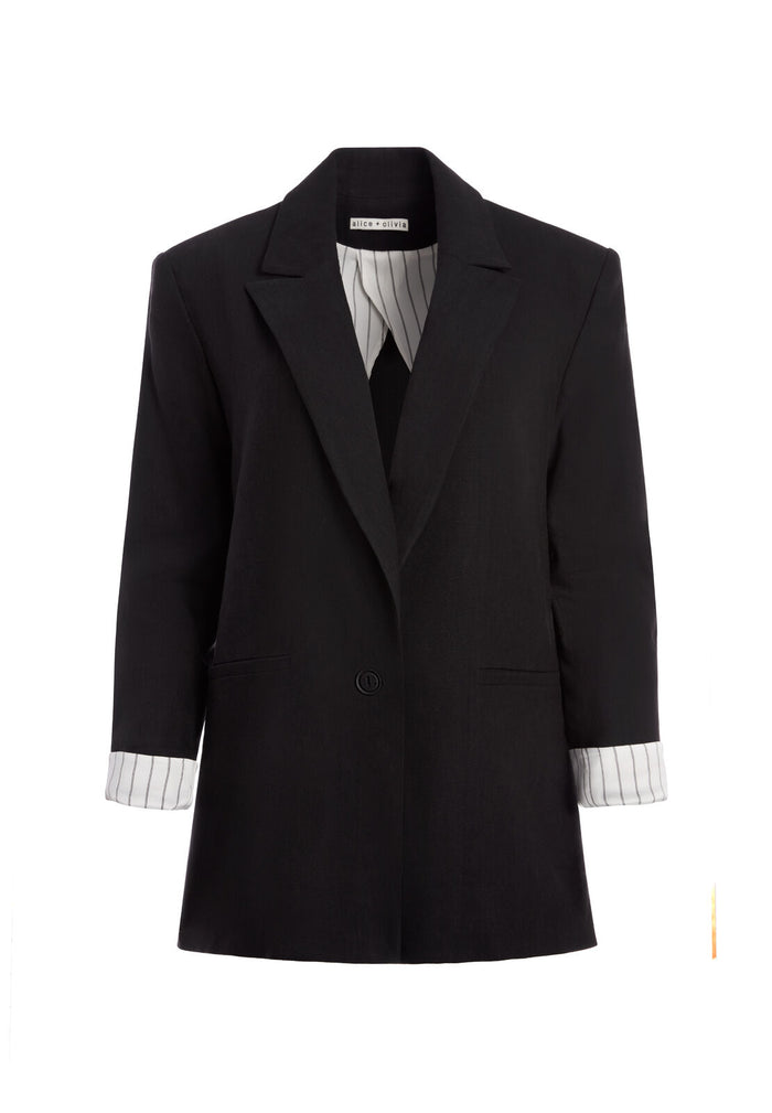DENNY BOYFRIEND BLAZER - BLACK