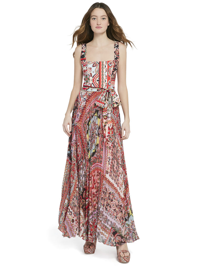 DEONNA PLEATED MAXI DRESS - EUPHORIA