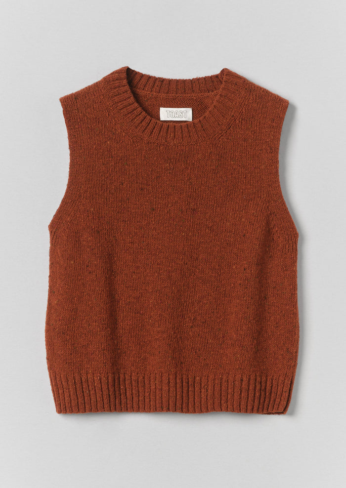 Donegal Merino Tank | Rust