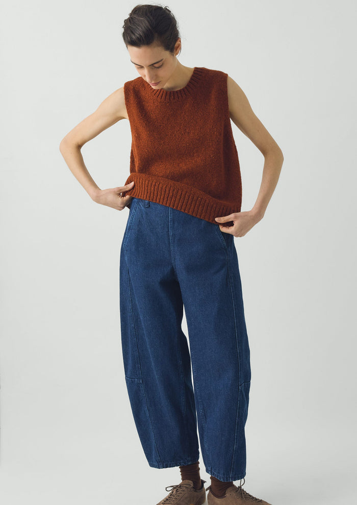 Donegal Merino Tank | Rust