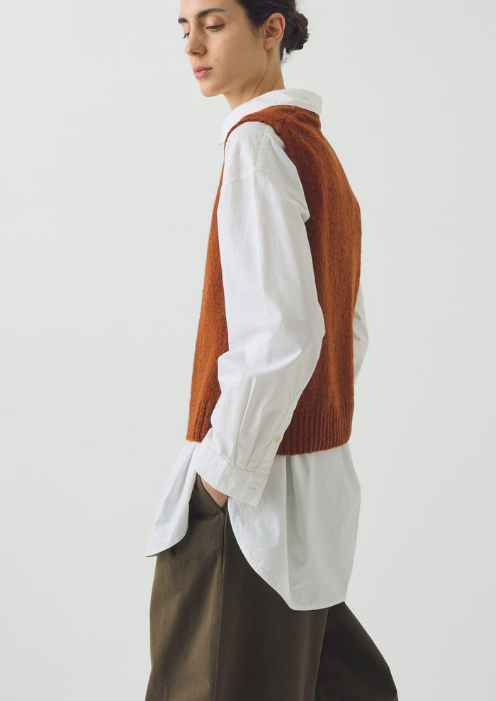 Donegal Merino Tank | Rust