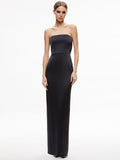 DOREEN STRAPLESS MAXI DRESS - BLACK
