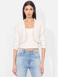 DUKE EMBELLISHED CARDIGAN - SOFT WHITE