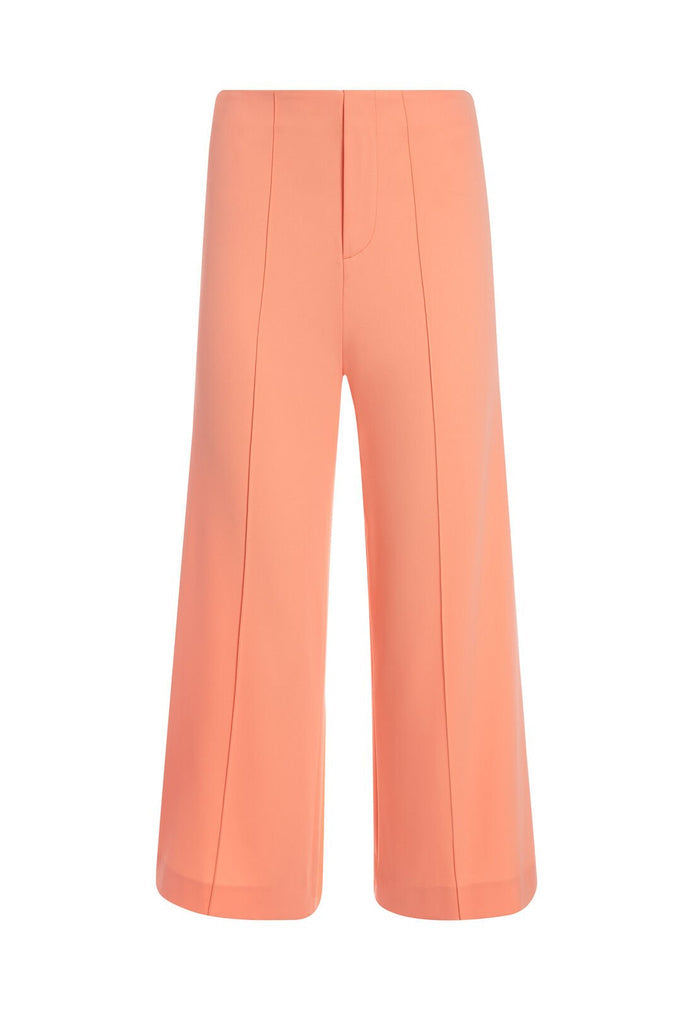 DYLAN HIGH WAISTED WIDE LEG PANT - LIGHT PEACH