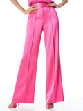 DYLAN HW WIDE LEG PANT - WILD PINK