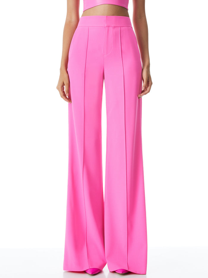 DYLAN HW WIDE LEG PANT - FRENCH ROSE