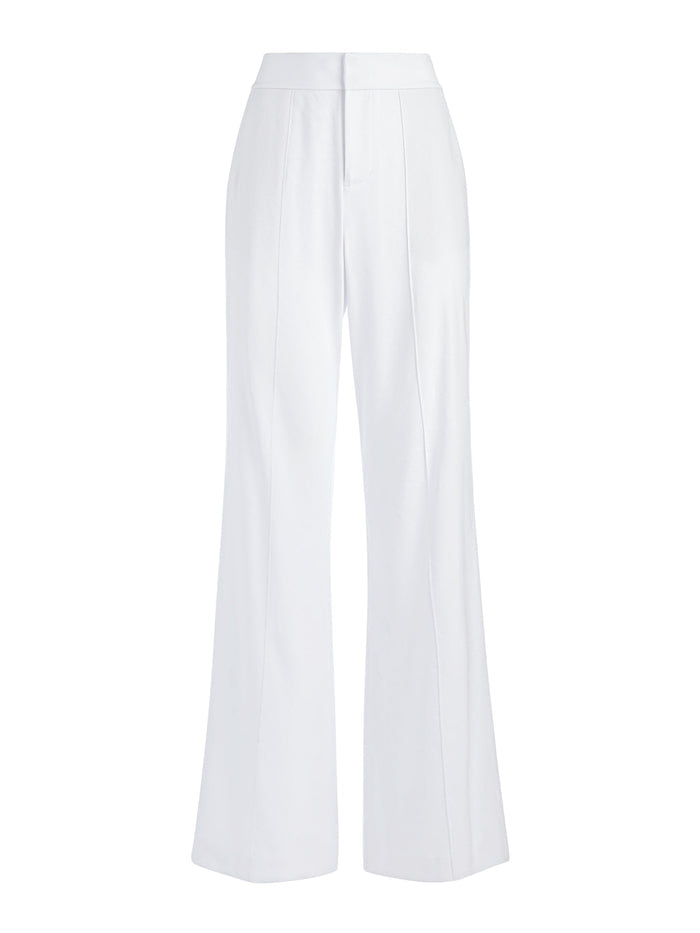 DYLAN HW WIDE LEG PANT - WHITE