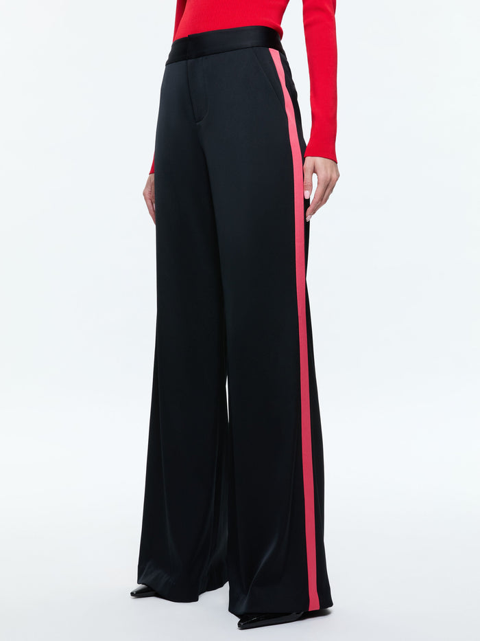 DYLAN PANT - BLACK/BRIGHT RUBY