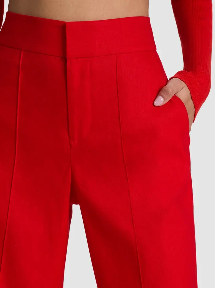 DYLAN WIDE LEG PANT - CHILI PEPPER