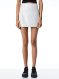 ELANA VEGAN MINI SKIRT - OFF WHITE