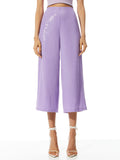 ELBA SEQUIN HIGH WAISTED ANKLE PANT - LAVENDER