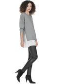 ELDRIDGE SDE SLT TNC UNDRSHRT - LT HTHR GREY/SOFT WHITE