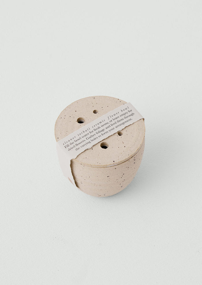 Eleanor Torbati Ceramic Flower Bowl | Cream