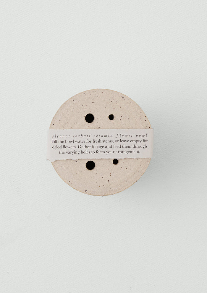 Eleanor Torbati Ceramic Flower Bowl | Cream