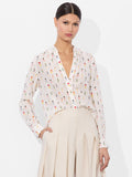 ELOISE BUTTON DOWN BLOUSE - BEACH CLUB