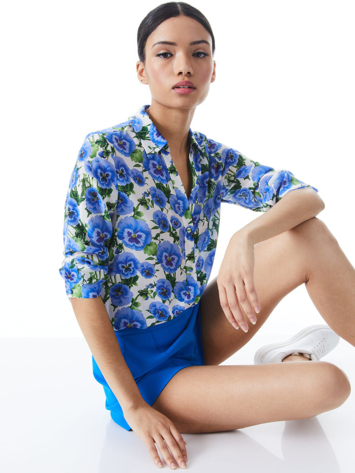 ELOISE BUTTON DOWN - PERFECT PANSY