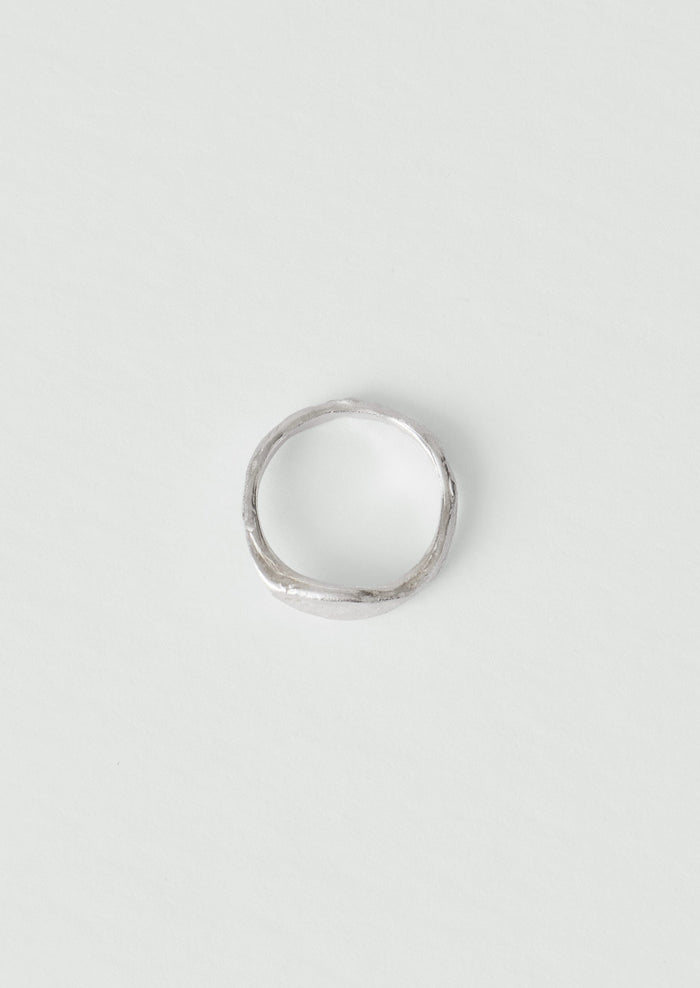 Emily Nixon Silver Stone Signet Ring | Silver