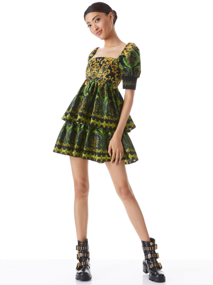 EMMALOU TIERED MINI DRESS - RENDEZVOUS
