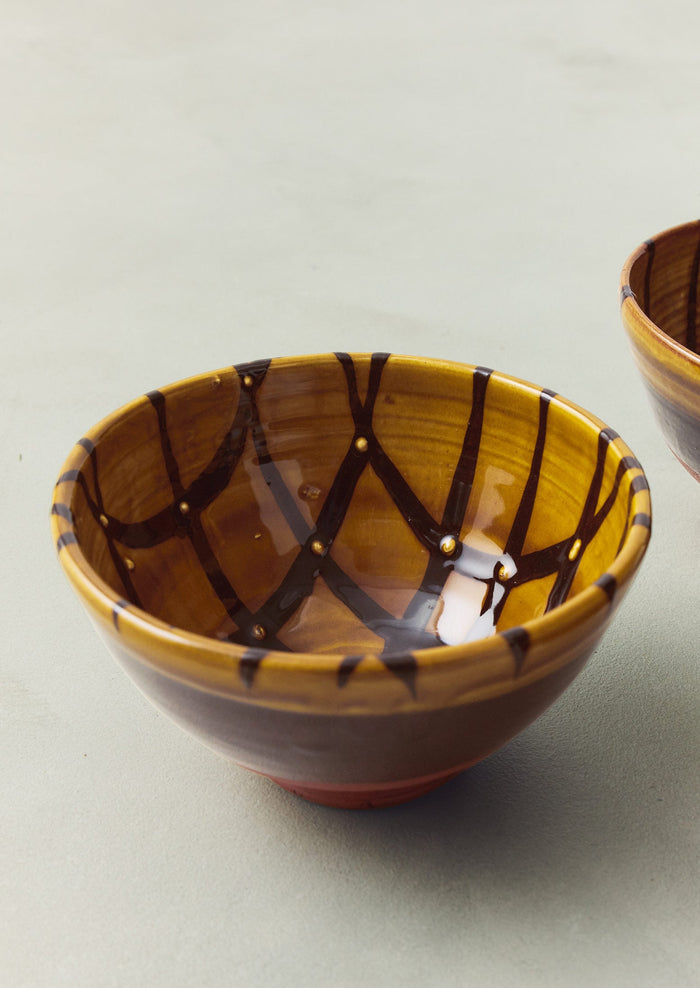 Erica Taylor Low Slipware Bowl | Honey