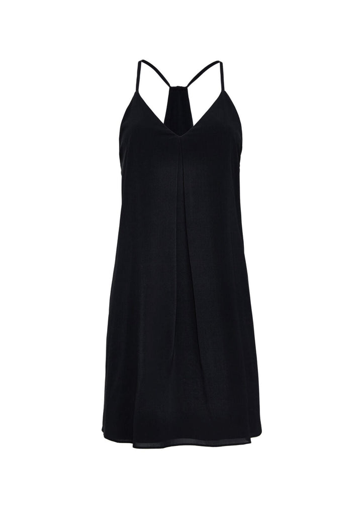 FIERRA Y-BACK TANK DRESS - BLACK