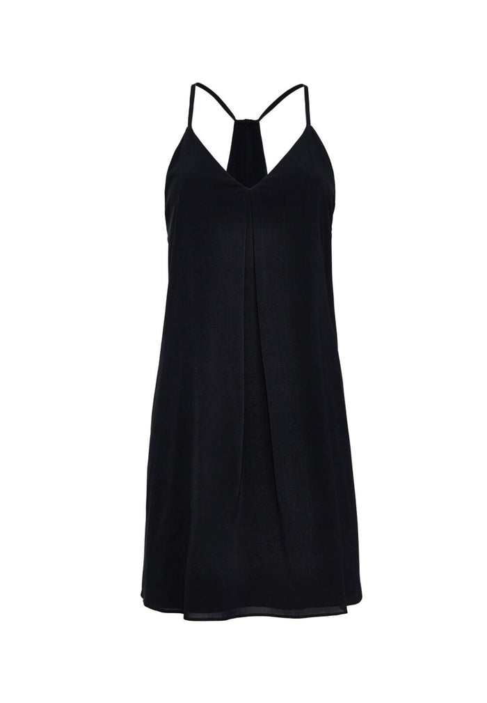 FIERRA Y-BACK TANK DRESS - BLACK