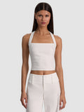 FIONA HALTER CROPPED TOP - OFF WHITE