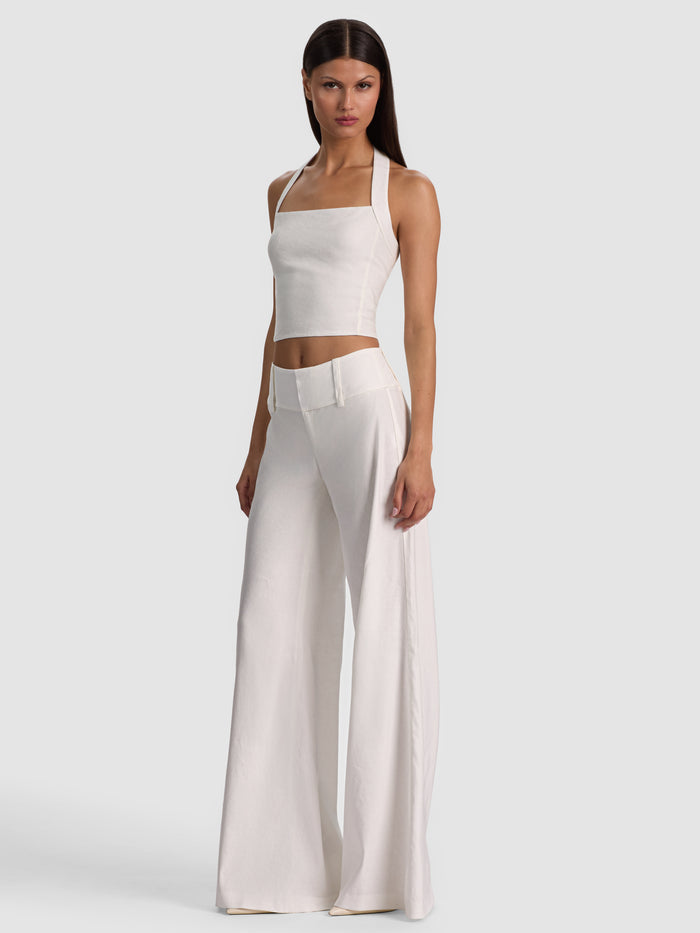 FIONA HALTER CROPPED TOP - OFF WHITE
