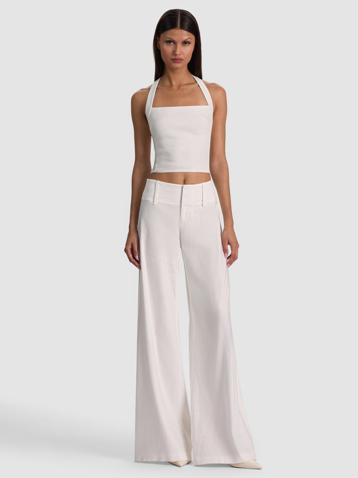 FIONA HALTER CROPPED TOP - OFF WHITE
