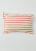 Fjord Flannel Stripe Oxford Pillowcase Set | Rosehip/Ecru