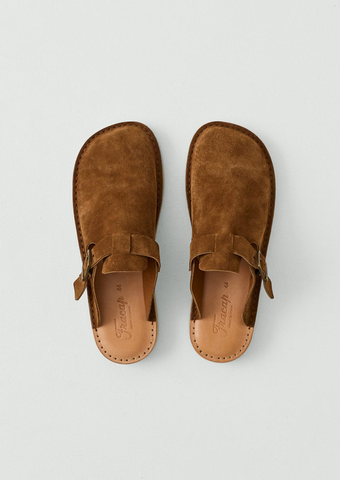 Fracap Suede Mules | Tabacco