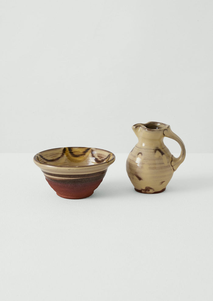 Frances Savage Milk Jug | Cream/Terracotta