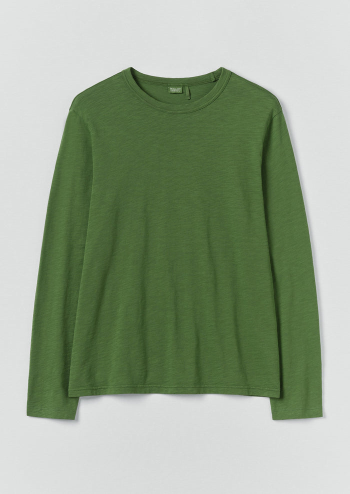 Frank Cotton Long Sleeve Tee | Grass Green