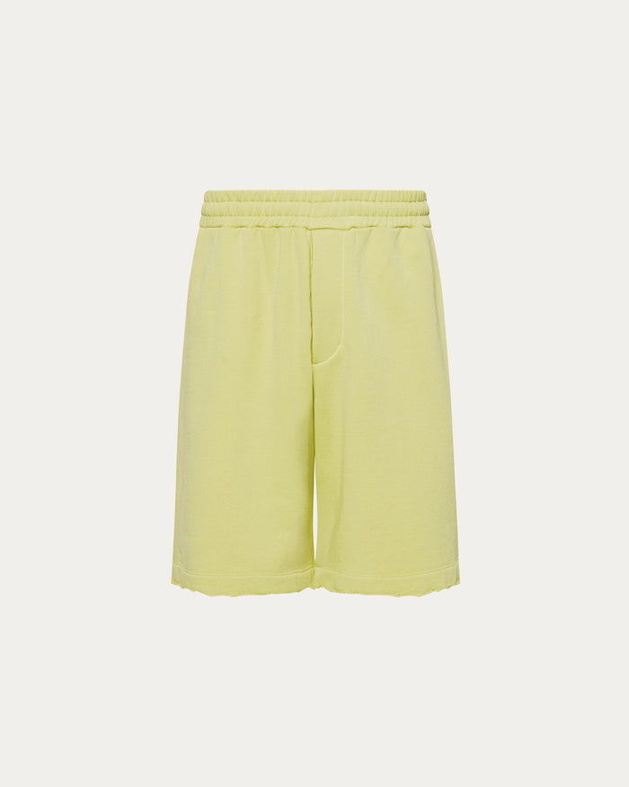 French Terry Pull-On Shorts - Mellow Yellow