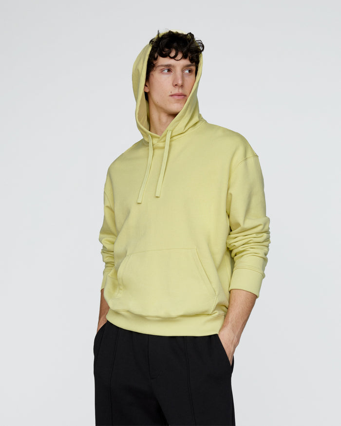 French Terry Pullover Hoodie - Mellow Yellow