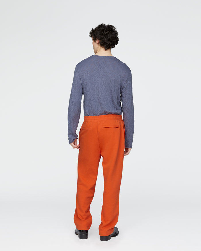 French Terry Straight Leg Sweatpants - Tomato