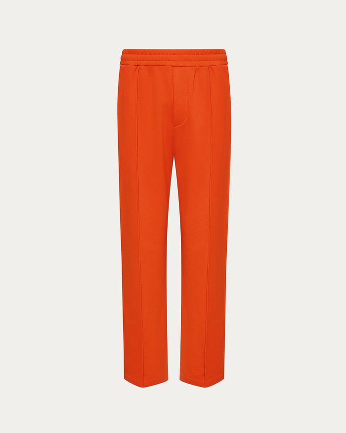 French Terry Straight Leg Sweatpants - Tomato