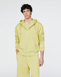 French Terry Zip-Up Hoodie - Mellow Yellow