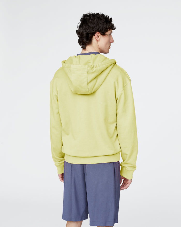 French Terry Zip-Up Hoodie - Mellow Yellow