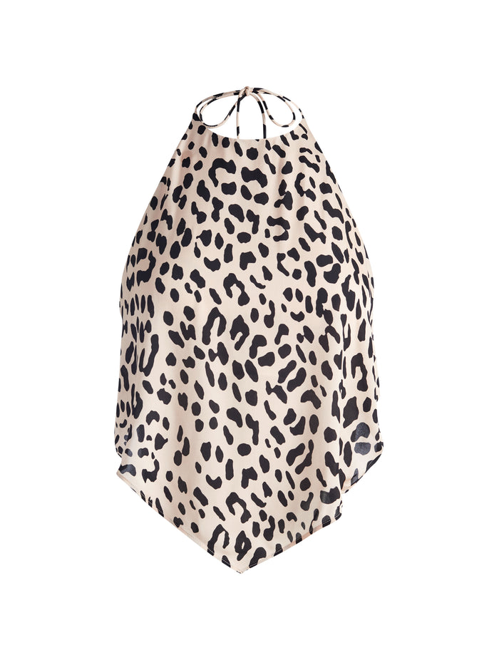 FRENCHIE HANDKERCHIEF HALTER TOP