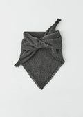 Fringed Wool Scarf | Charcoal Melange