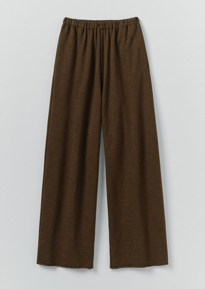 Full Length Loopback Jersey Pants | Dark Olive