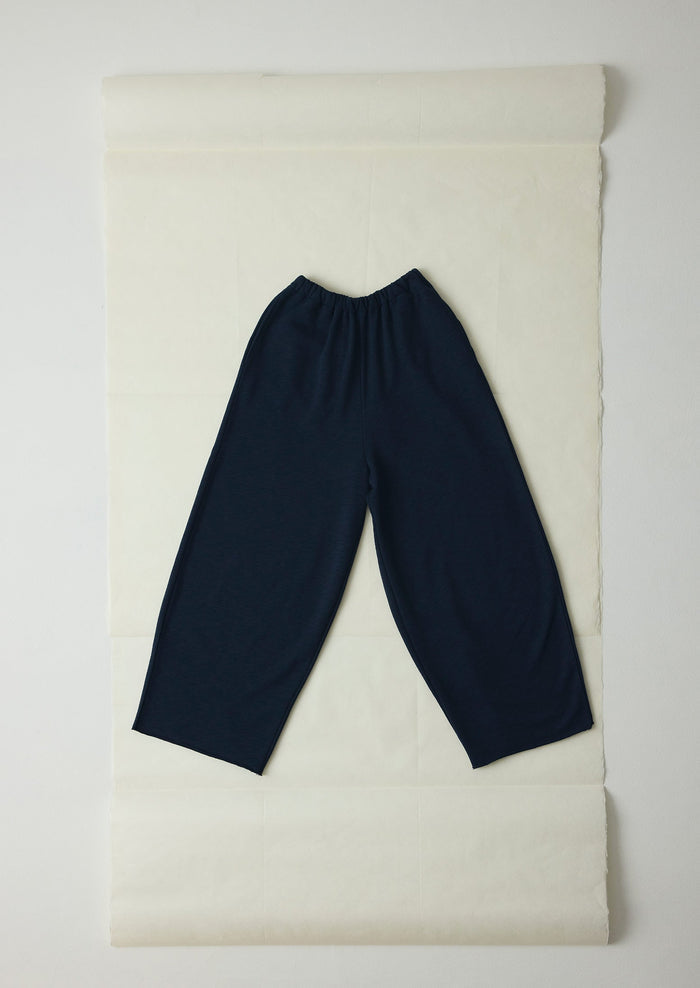 Full Length Loopback Jersey Pants | Midnight