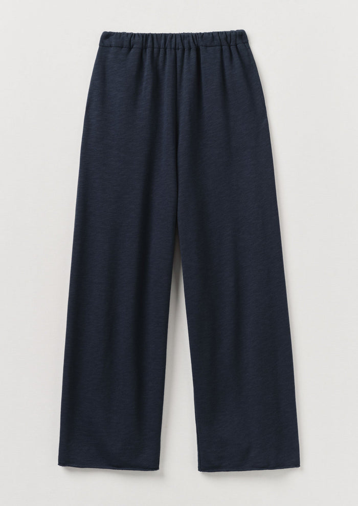 Full Length Loopback Jersey Pants | Midnight