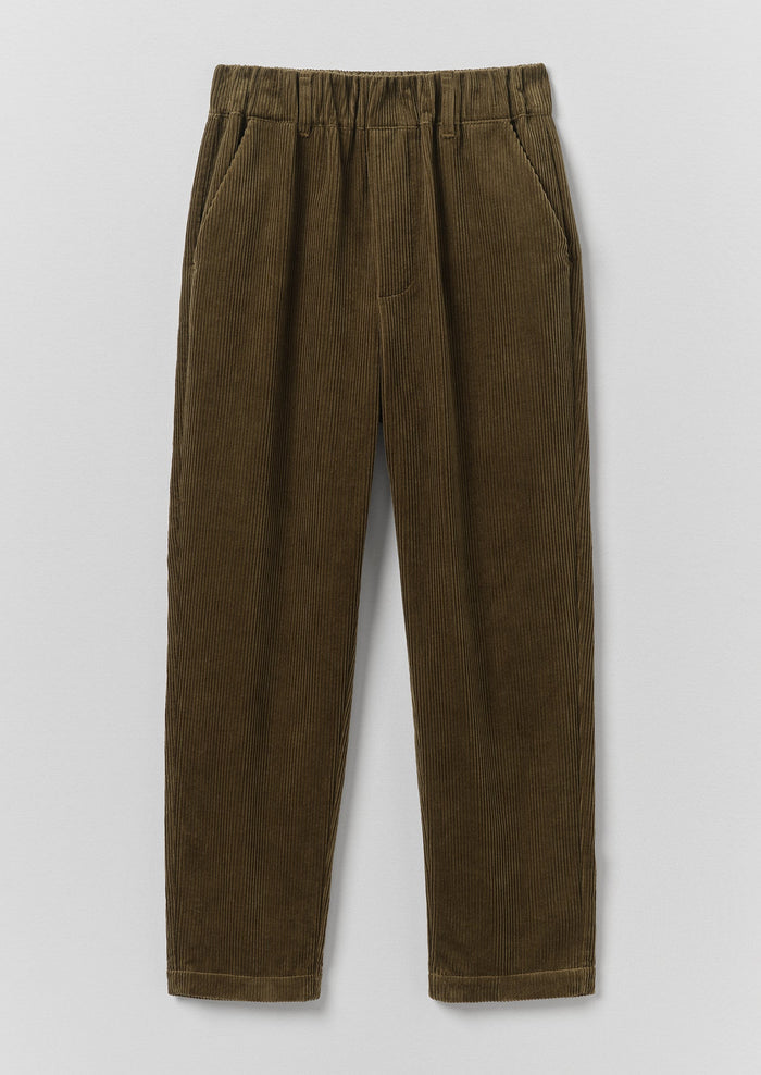 Gabi Cord Pull On Pants | Bronze Green