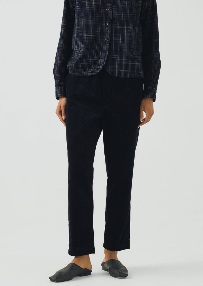 Gabi Cord Pull On Pants | Dark Navy