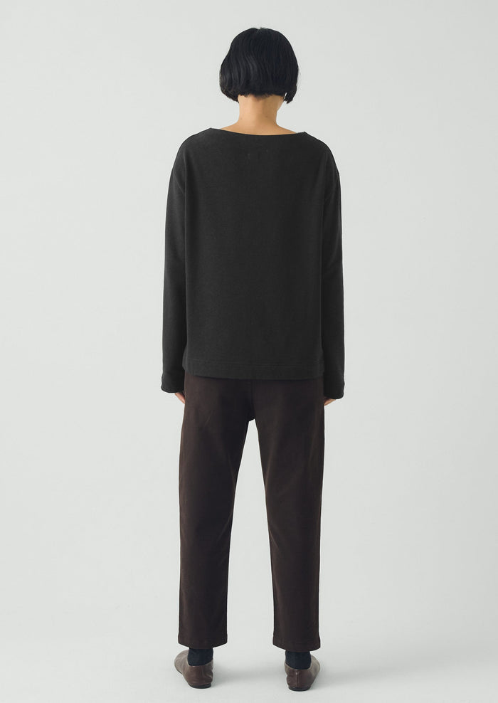 Gabi Cotton Pull On Pants | Black Walnut