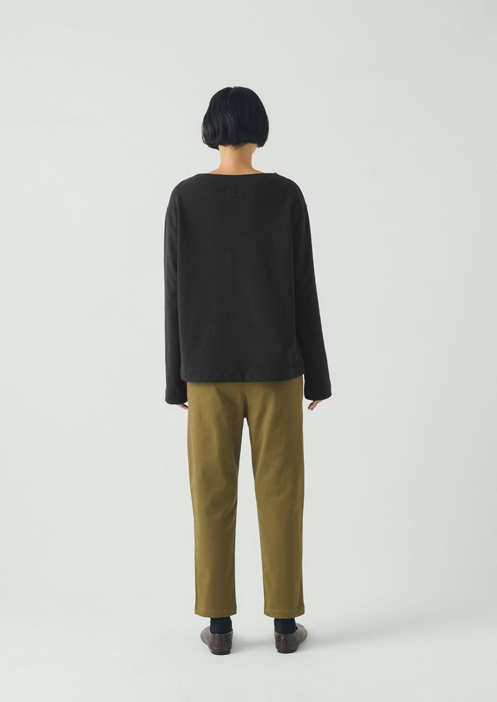 Gabi Cotton Pull On Pants | Olive Leaf