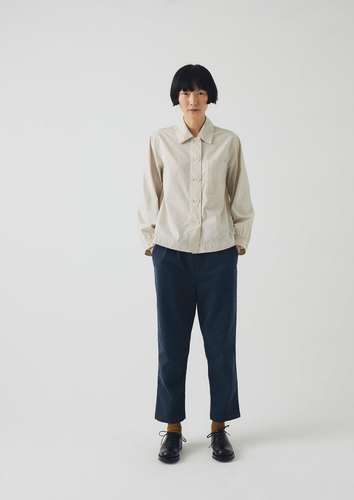 Gabi Cotton Pull On Pants | Storm Blue
